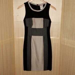 Yoana Baraschi Womens Black White Polka-dot Sheath